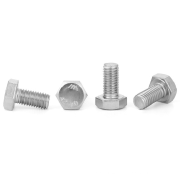 304 stainless steel half thread hex bolt m16 thread bolt din931